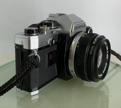 Olympus OM10 35mm Film SLR Manual Camera +Olympus 50/1.8 MC Zuiko Lens TESTED4952