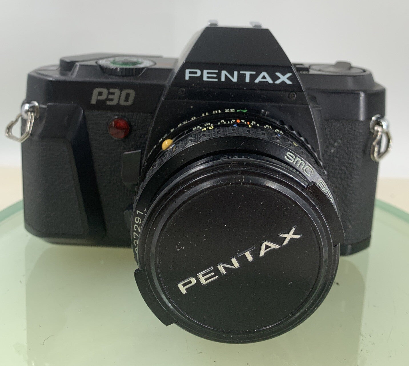 PENTAX P30 50mm DIGITAL SLR with COSINA Zoom lens BLACK WITH BAG - TESTED - 9372