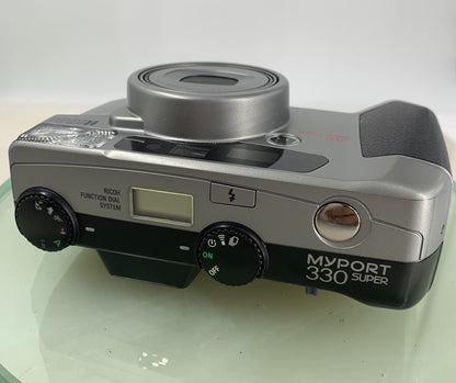 Ricoh MYPORT 330 Super- 35mm Compact Vintage Film Camera & Case Tested - 7934