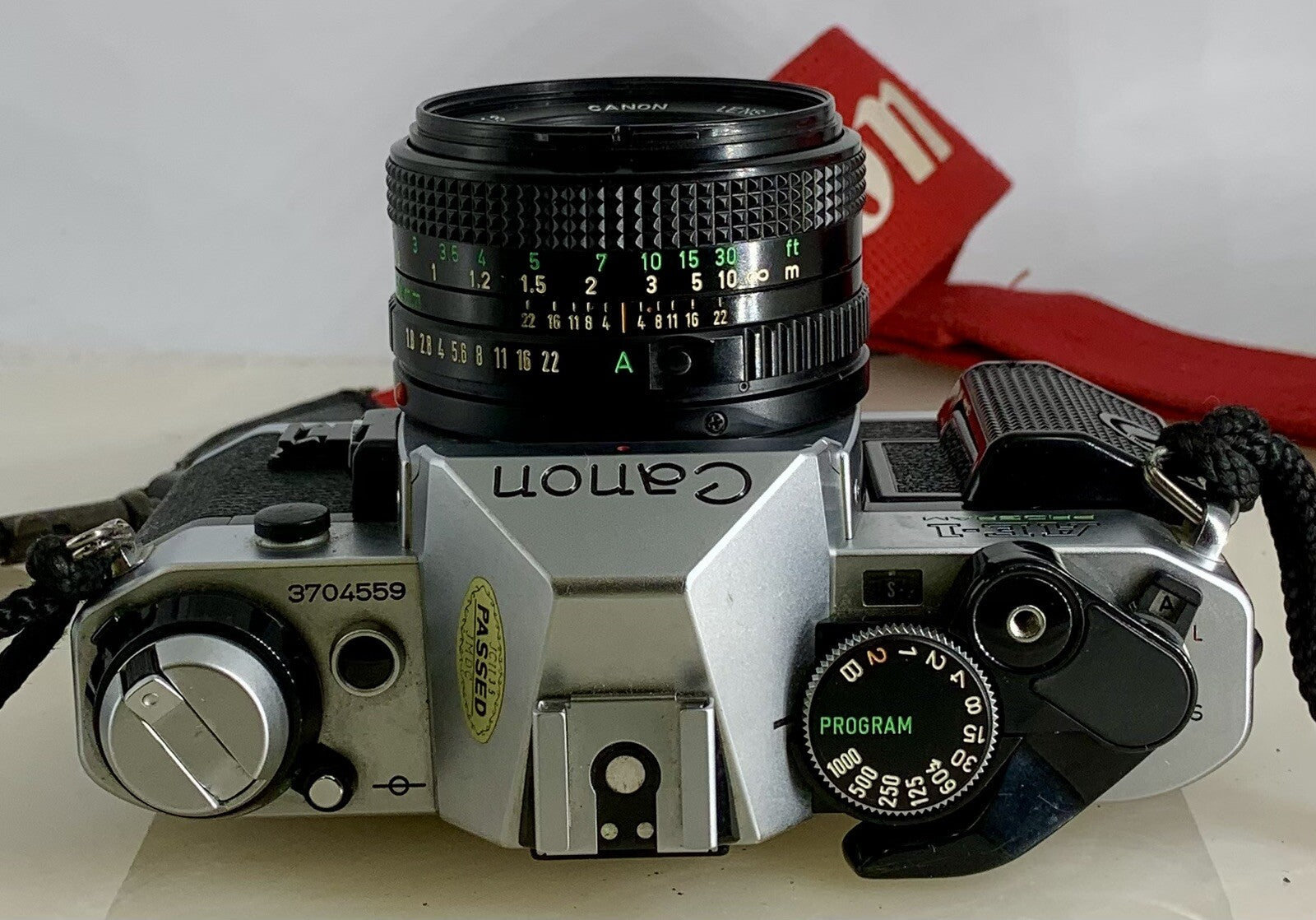 Canon AE-1 Program 35mm SLR Film Manual Camera + Canon 50mm F/1.8 FD Lens +# 797