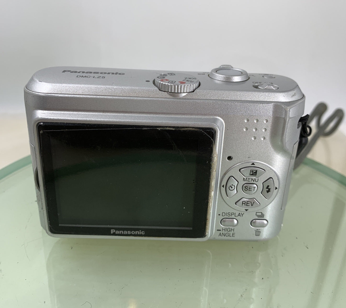 Panasonic Lumix DMC-LZ5 6.0MP Compact DigitalCamera SilverTested,NO CHARGER-7784
