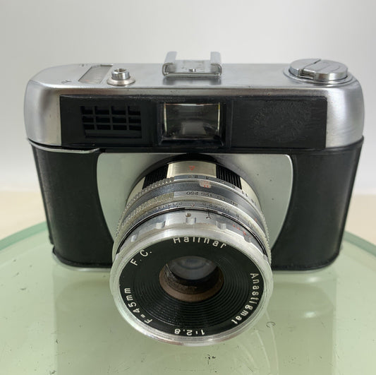 Halina 3000 45MM VINTAGE POINT AND SHOOT Film Camera SILVER&BLACK TESTED - 6330
