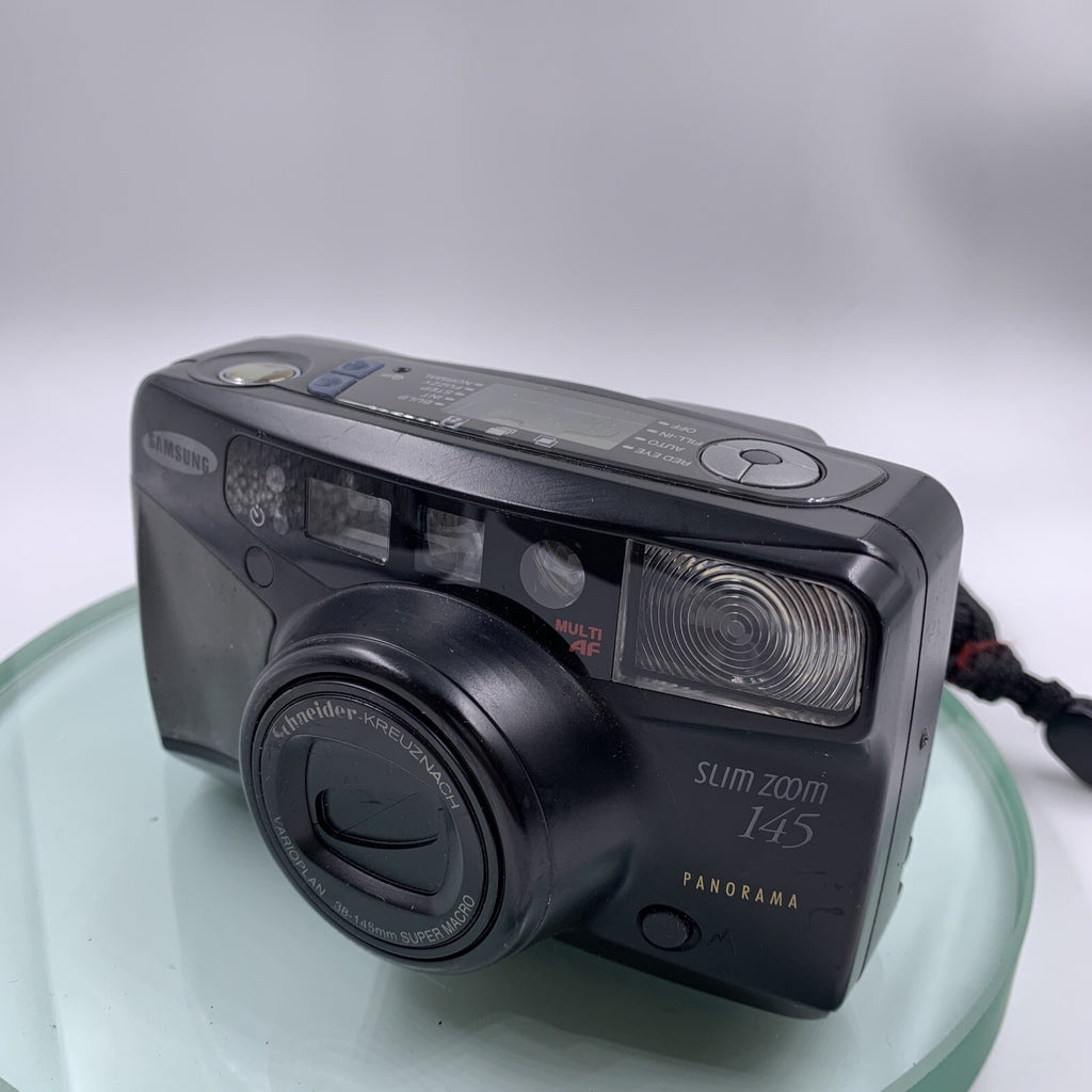 Samsung Slim Zoom 145 Panorama 38-145mm Film Camera Super Macro Lens #TESTED#9112