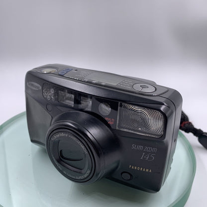 Samsung Slim Zoom 145 Panorama 38-145mm Film Camera Super Macro Lens #TESTED#9112