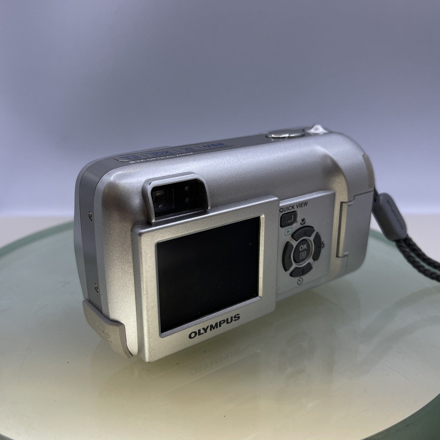 Olympus Camedia C-350 Zoom 3.2MP Compact Digital Camera Silver +64MB XD Card#4425