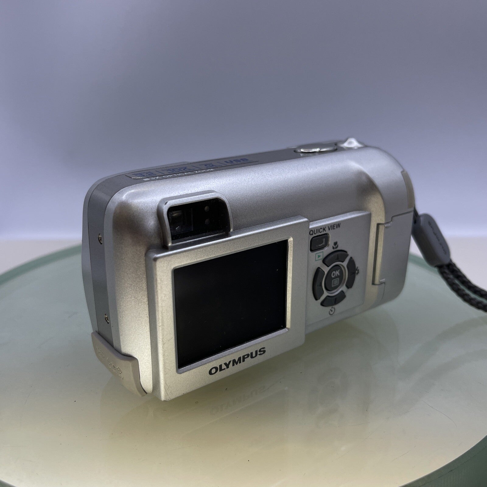 Olympus Camedia C-350 Zoom 3.2MP Compact Digital Camera Silver +64MB XD Card#4425