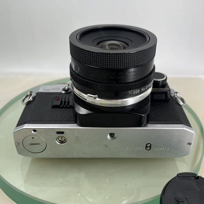 Olympus OM10 35mm SLR Film Camera + 28mm f2.5 Tamron  Lens and Manual Adapter9038