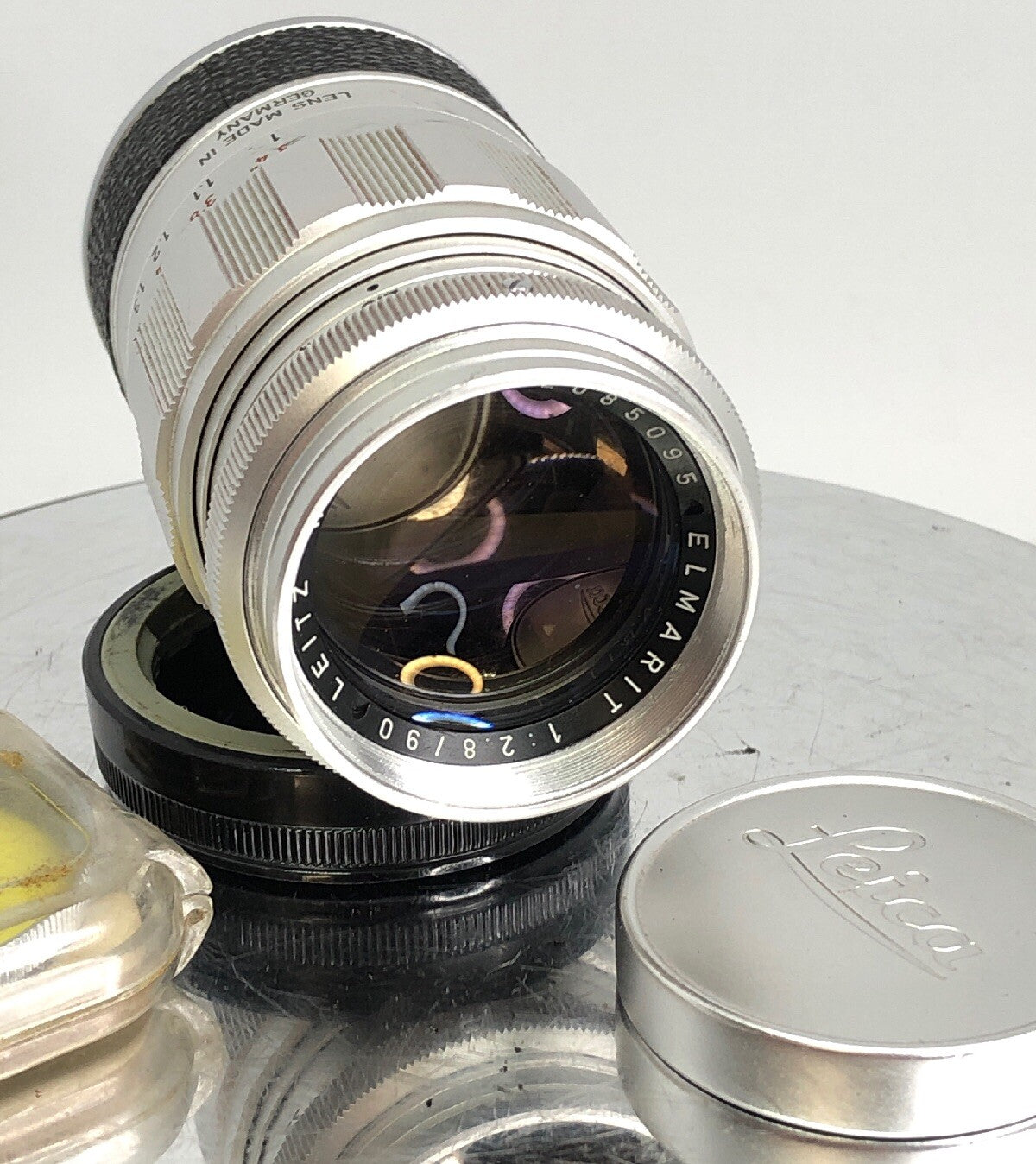 Elmarit 1:2.8/90 Leica Lens RARE,Ernst LEITZ Wetzlar Leica M Mount+Filter #3921