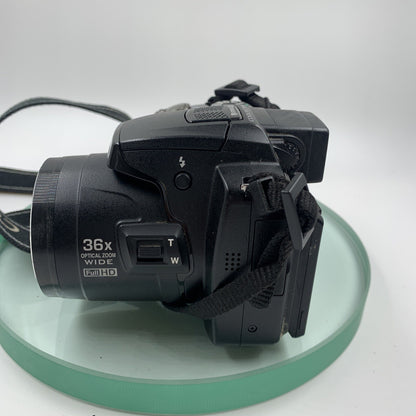 Nikon COOLPIX P500 12.1MP Digital Camera in Black.Excellent full hd 36x zoom#7764