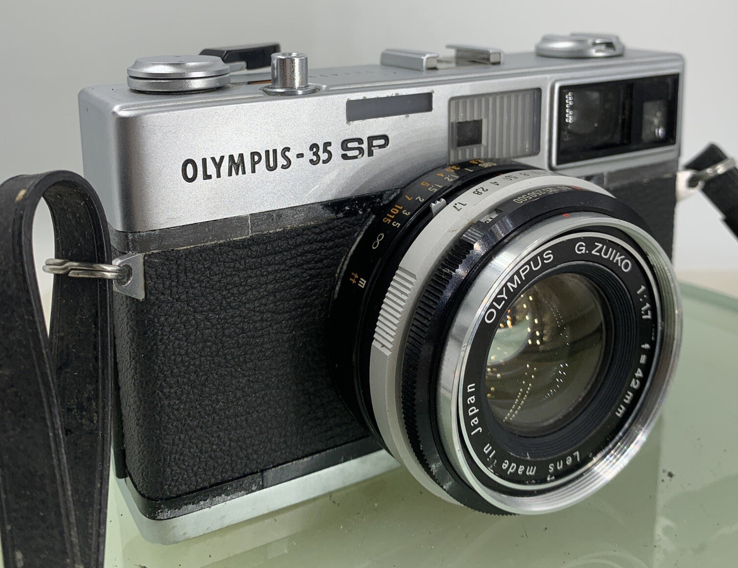 Olympus 35 SP FILM CAMERA EXCELLENT CONDITION BLACK G.ZUIKO 42MM LENS TESTED-2160
