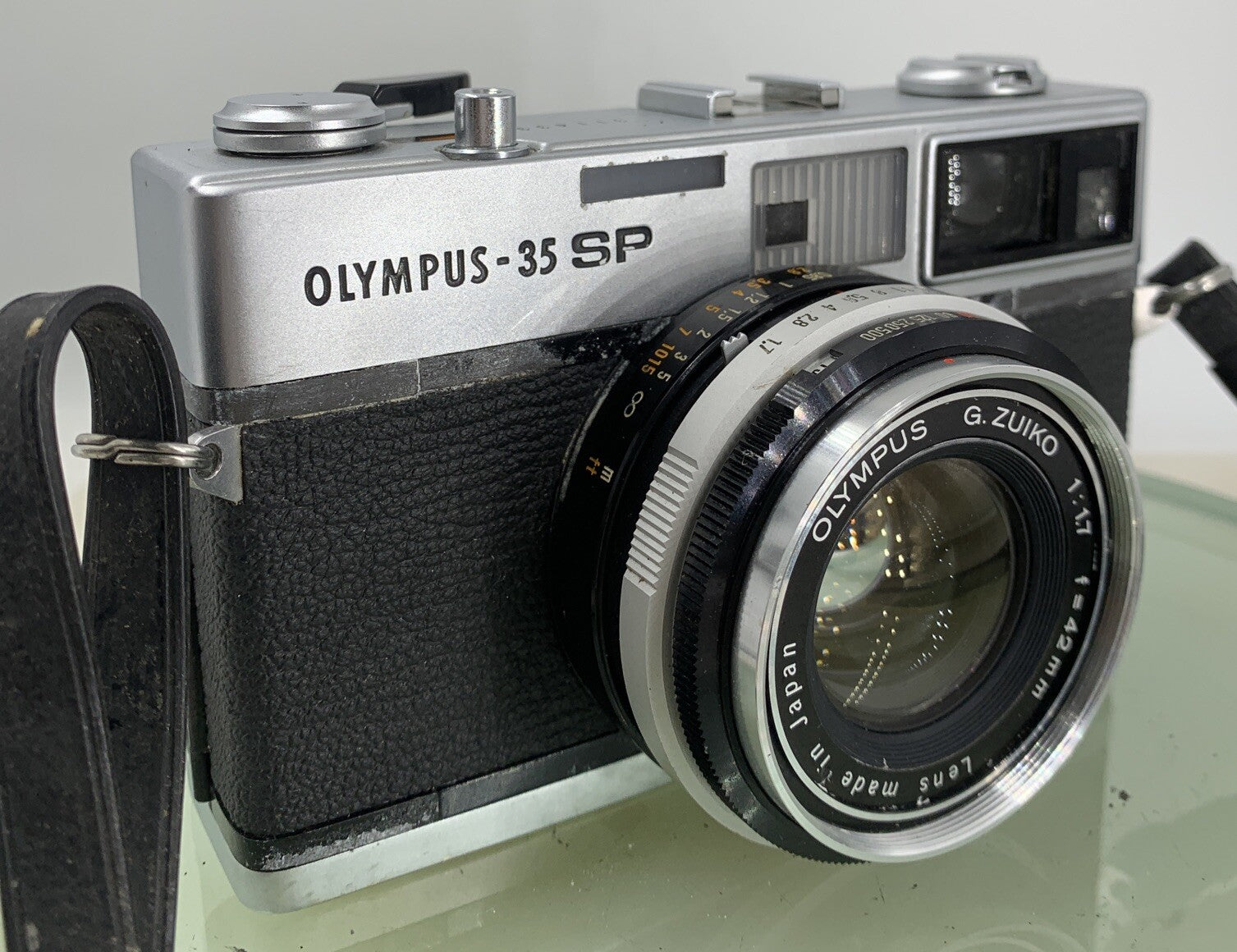Olympus 35 SP FILM CAMERA EXCELLENT CONDITION BLACK G.ZUIKO 42MM LENS TESTED-2160