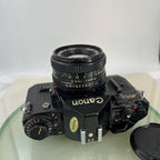 BEAUTIFUL Canon A-1 35mm SLR Camera Body+ FD 50mm f/1.8 FULLY WORKING #7444