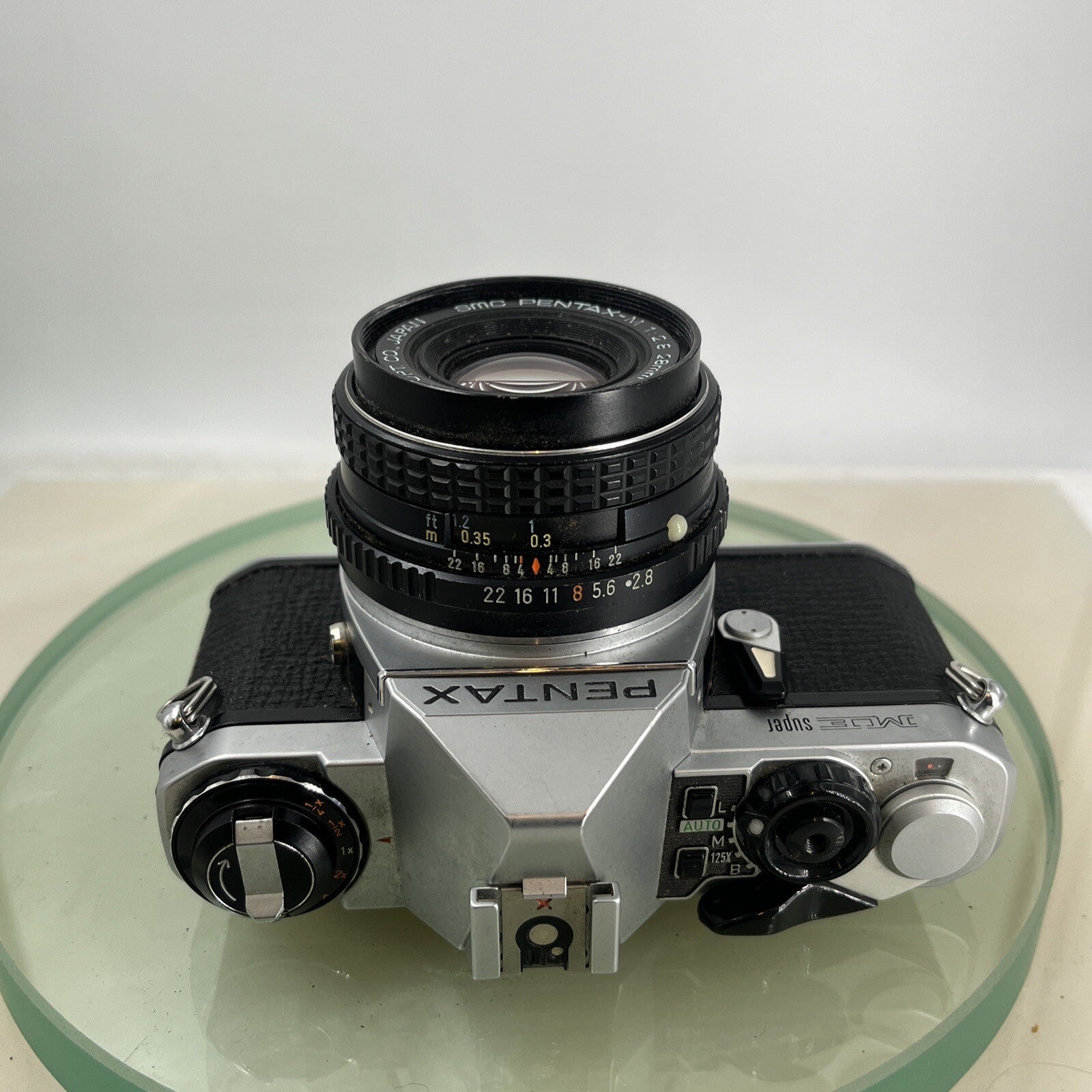 Pentax ME Super 35mm SLR Film camera + Pentax-M  28mm f2.8 LENS  - TESTED  8648