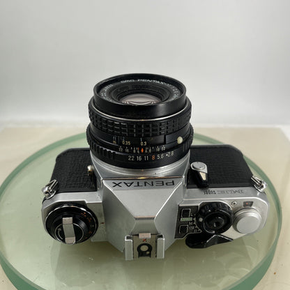 Pentax ME Super 35mm SLR Film camera + Pentax-M  28mm f2.8 LENS  - TESTED  8648