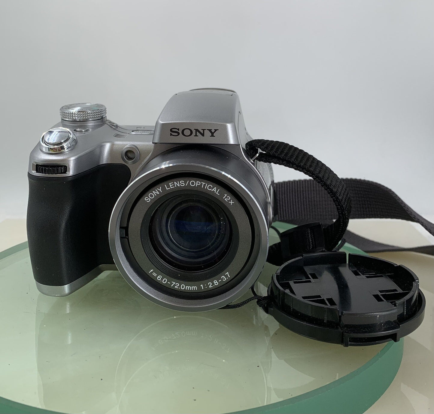 Sony Cyber-Shot DSC-H1 5.1MP DIGITAL CAMERA SILVER + BAG + WIRE TESTED - 9351