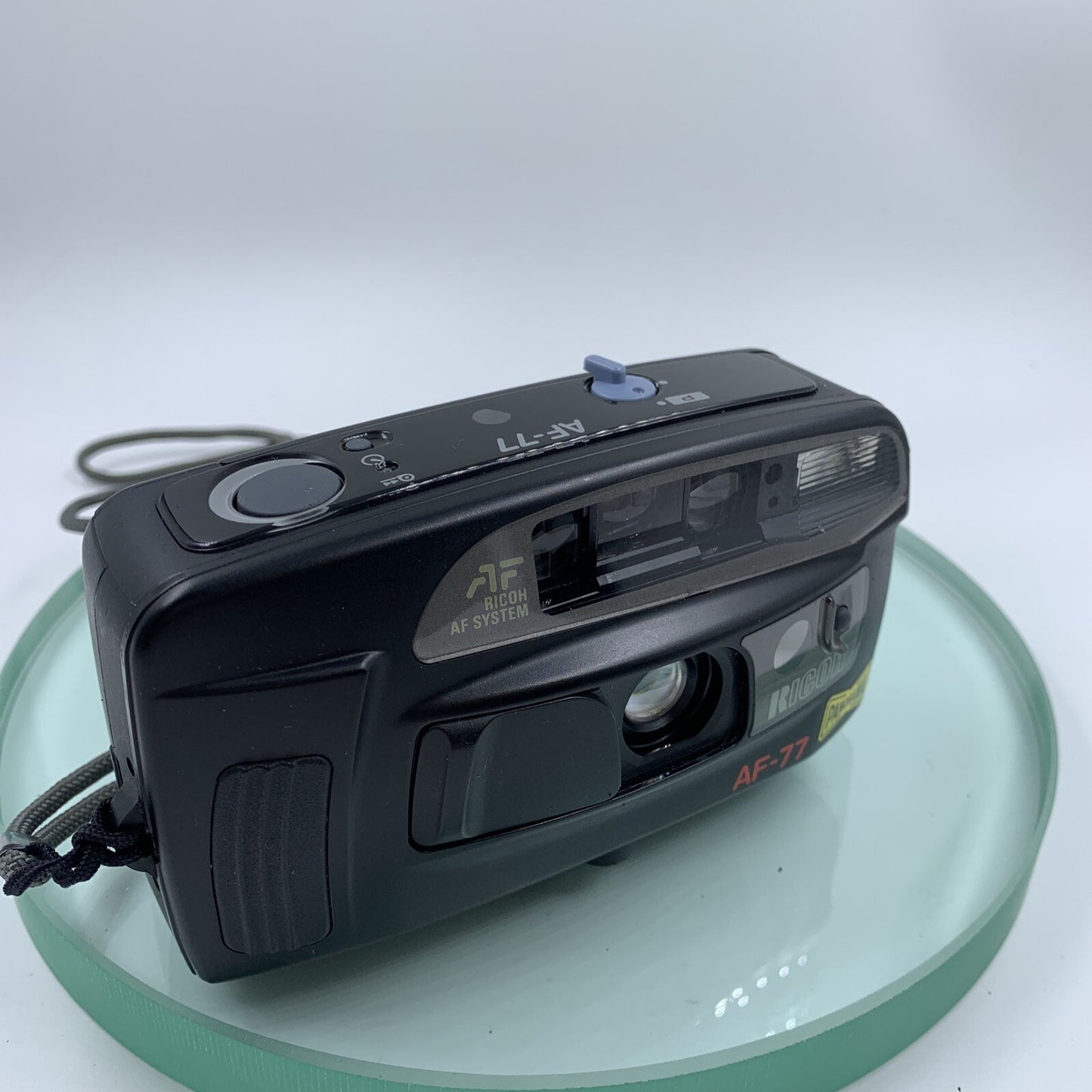 Ricoh AF-77 35mm Compact Retro Film Camera w/Flash Auto Focus TESTED#VGC#9215