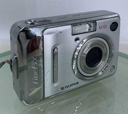 Fujifilm FinePix Digital Camera A500 5.1MP SILVER NOCARD NO CHARGER TESTED - 5750