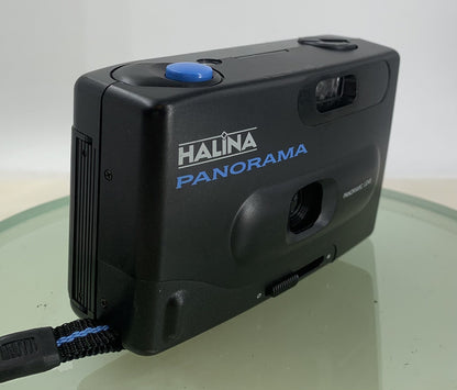 HALINA PANORAMA COMPACT 35MM FILM CAMERA WITH PANORAMIC LENS TESTED - 9881