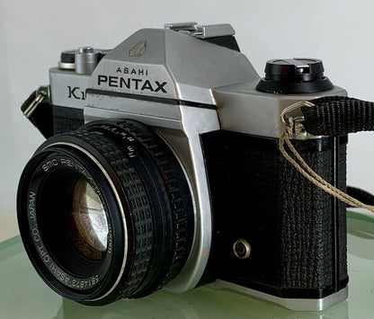 Pentax K1000 35mm SLR Film Camera+SMC Pentax-M 50mm F2 Lens TESTED METER WORK1606