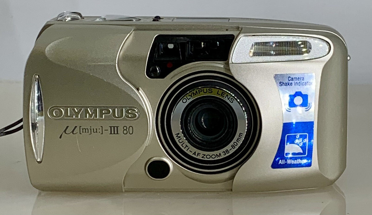 Olympus MJU III 80 Camera 35mm Film Point & Shoot Compact 38-80mm Lens [mju:]941