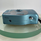KH30 Film Camera 35mm With Built-In Flash Tested + Cased Blue #6716