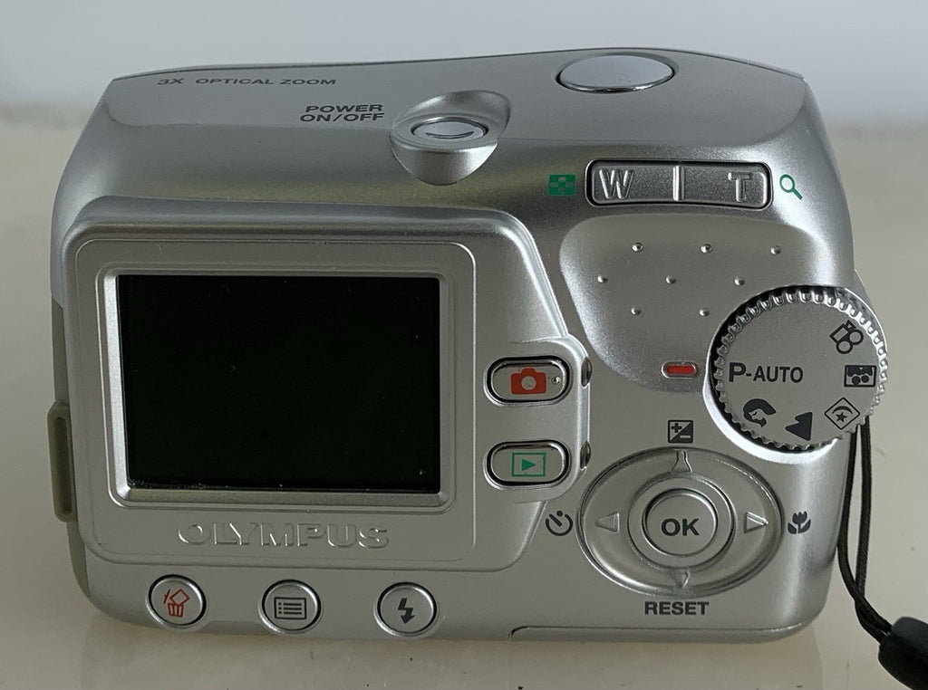 Olympus Camedia C-370 Zoom 3.2MP Digital Camera-Silver-Case-Tested#1254