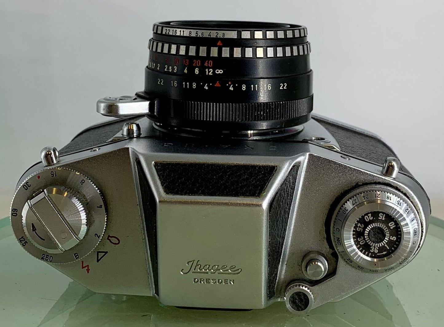 Jhagee EXA II a SLR Camera Body+Meyer-Optik 2.8/50 Camera Lens+Case+Tested-7457