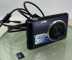 Samsung Digital Camera ST72 Blue + 16GB Memory Card AND WIRE- Tested - 9860
