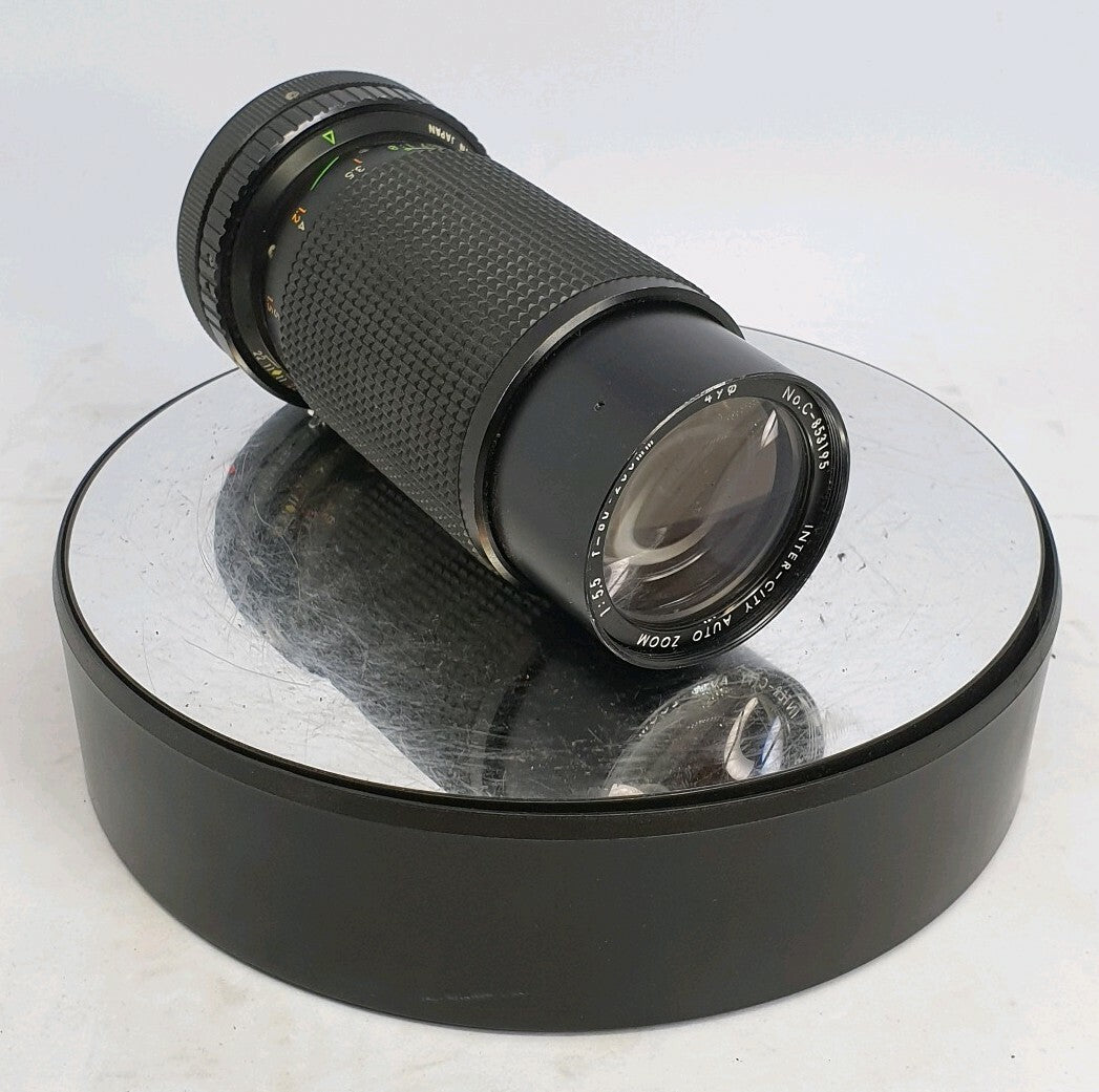 Inter-City Auto Zoom 1:5.5  f=80 - 200mm Lens Camera mount Good Condition #8780