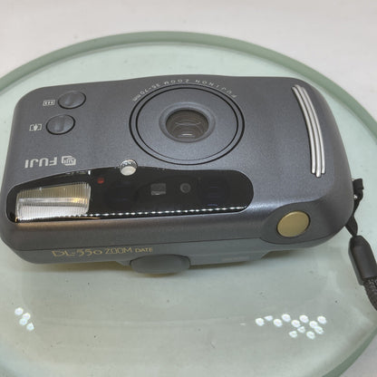 Rare fuji dl-550 zoom date Camera, Tested, Cased, Instructions+++ #5537