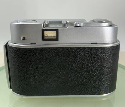 BEIRETTE JUNIOR || VINTAGE POINT AND SHOOT FILM CAMERA SILVER +CASE -TESTED - 175