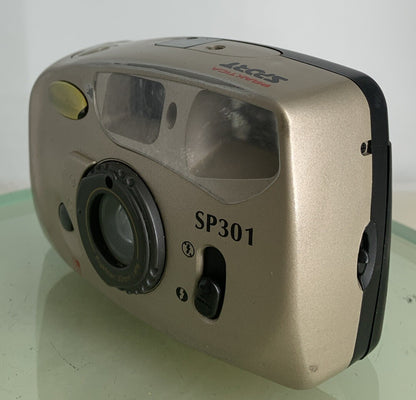Praktica SP301 SPORT GOLD POINT AND SHOOT FILM CAMERA NO BATTERY - TESTED - 8152