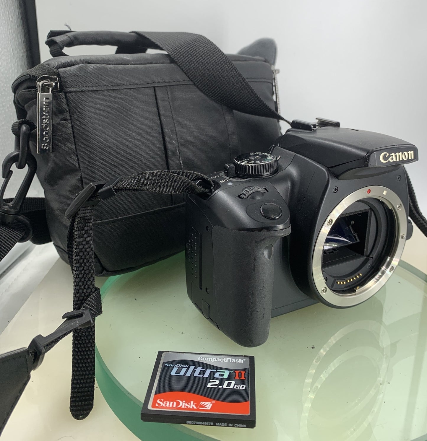 CANON EOS 400D DSLR CAMERA KIT NO LENS NO CHARGER WITH BAG+2GB - TESTED - 1160