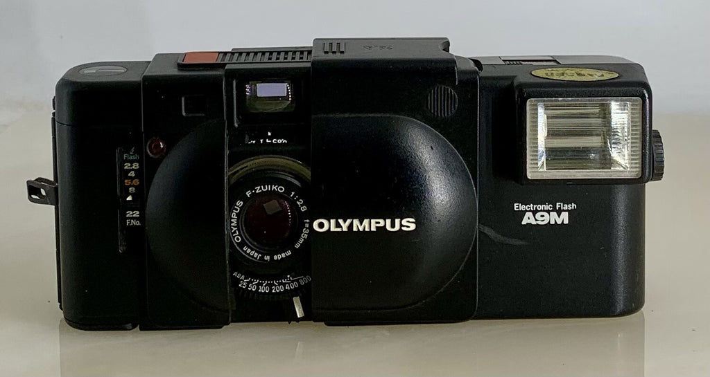 TESTED RARE Olympus XA 35mm Compact Rangefinder Film Camera A9MELECTRIC FLASH1