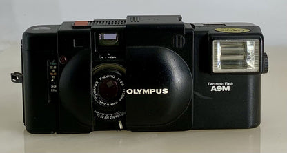 TESTED RARE Olympus XA 35mm Compact Rangefinder Film Camera A9MELECTRIC FLASH1