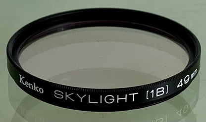 Kenko 49mm SKYLIGHT (1B) UV Filter Foe Camera Lens + Clean - 3390
