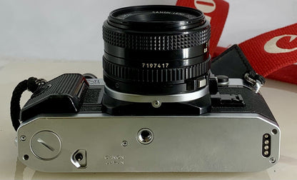 Canon AE-1 Program 35mm SLR Film Manual Camera + Canon 50mm F/1.8 FD Lens +# 798