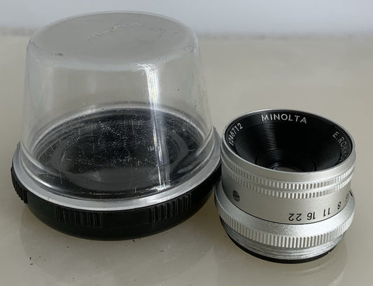 Minolta E.Rokkor 50mm 1:4.5 Screw Enlarger Lens-Case-Mint#1840