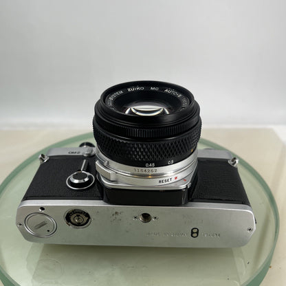 Olympus OM-2 35mm SLR camera body & Hotshoe 2 50mm 1:1.8 TESTED  #8843