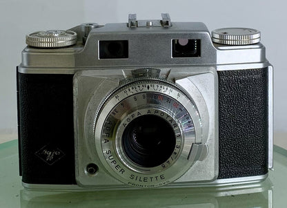 Vintage Agfa Super Silette 35MM Camera With A Potar 1:3.5 45mm Lens + Case - 3031