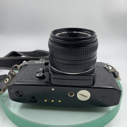 Ricoh KR-10 35mm Film SLR Camera/K-Mount 50mm f/2 Prime Lens & Manual#TESTED#9023