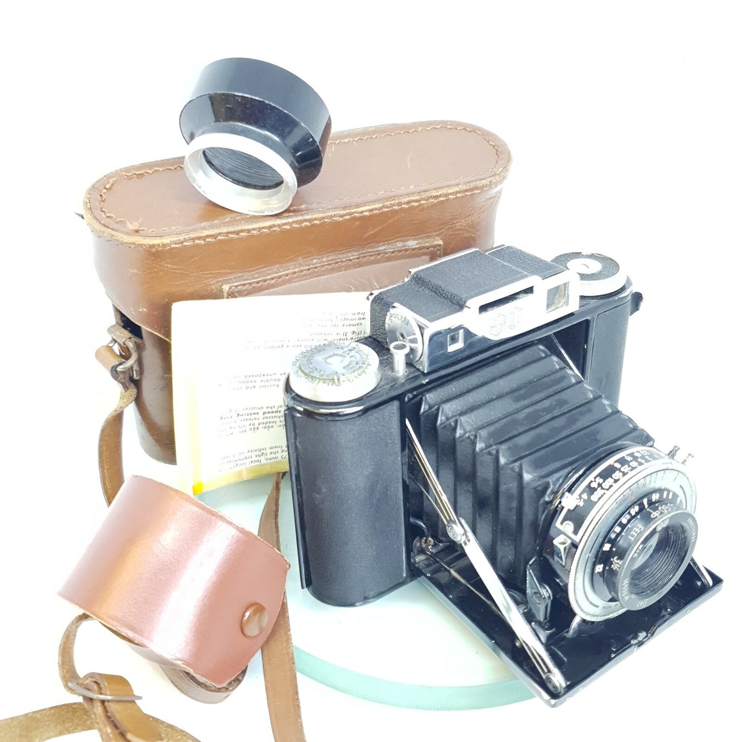 Vintage Agilux Agifold Rangefinder Folding Camera - 9cm F4.5 Lens +case+Book#5090