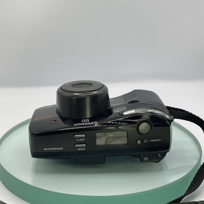 Olympus Superzoom 120 35mm Film Camera Quartz Date in excellent condition+case534
