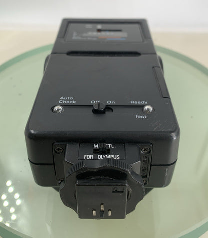 Vintage COBRA Dedicated D400 TTL Flashgun BLACK PERFECTLY WORKING TESTED - 3366