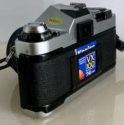 Canon AE-1 Program 35mm SLR Film Manual Camera + Canon 50mm F/1.8 FD Lens # 3045