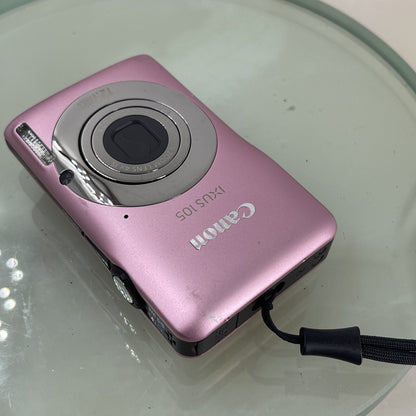 Canon IXUS 105 Digital Camera 12.1 Megapixels Pink Fully Tested #7207