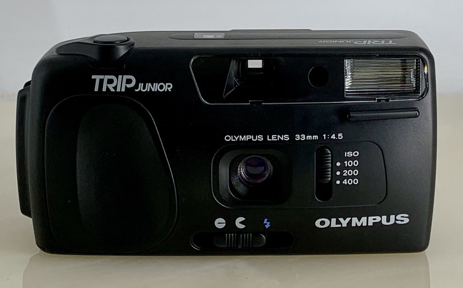 Olympus Trip Junior ANALOG 33mm POINT & SHOOT FILM CAMERA + BLACK + TESTED - 8771