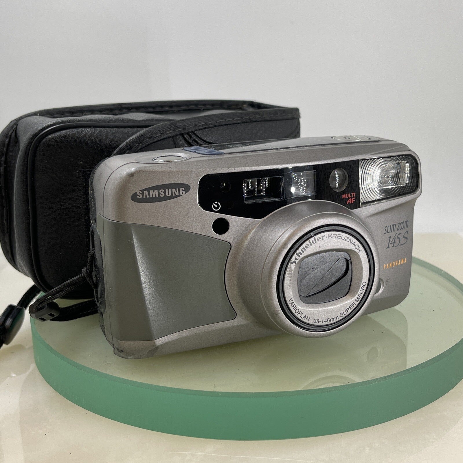 Samsung Slim Zoom 145S 35mm Camera 38-145mm Zoom Multi AF Panorama Cased#5730