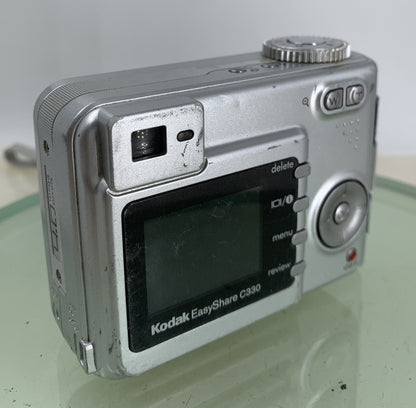 Kodak Digital Camera EasyShare C330 4.0MP Silver NO SD CARD Tested  - 2984