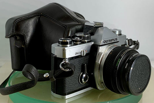 Olympus OM-2N MD 35mm Film SLR Manual Camera Olympus AUTO-W 28mm f3.5 Zuiko Lens0